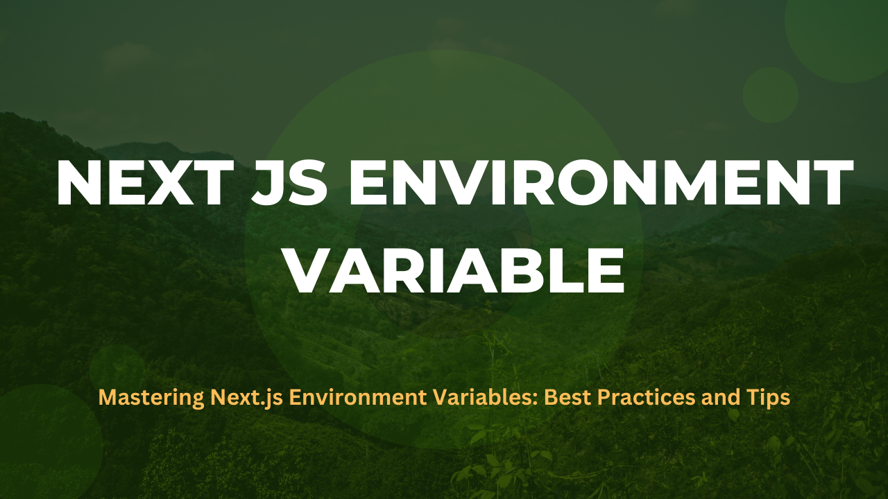 Next js Environment Variables